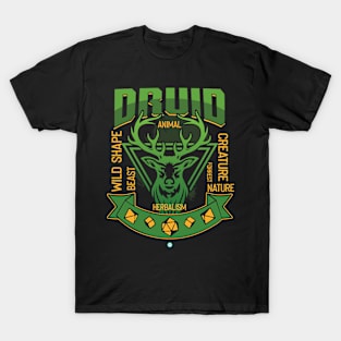 Druid Tabletop Class Pen and Paper DnD Gift T-Shirt